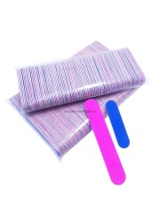 Double Side 180 Nail Polish Sanding 100pcs Disposable Mini Wooden Nail File Buffer Strips Grinding Polishing Manicure Care Tools