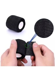 5/10/15/20 Black Tattoo Fist Bandage Cover Wraps Nonwoven Tapes Waterproof Self Adhesive Finger Protection Tattoo Accessories