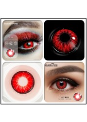 Ishihair Colored Eye Contact Lenses Eye Set Makeup Halloween Beauty Contact Lenses Eye Cosmetic Colored Eyes