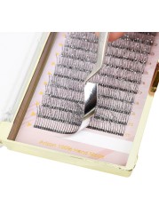 12 Strips Mix Colors Fashion Glitter Eyelash Extensions C Curl 0.15mm Shiny Colorful False Eyelash Individual Lashes For Makeup