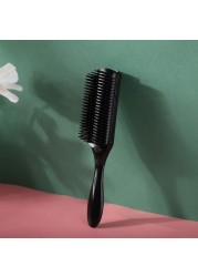 1PC 9 Rows Hairdressing Brush Wheat Straw Detangling Salon Hairdressing Straight Curly Hair Comb Women Soft Hair Brush