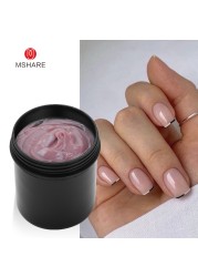 MSHARE Gel Builder Gel Nail Extension Gel 150ml Cream Medium Soft Cover Shade Pink White Fast Extension UV Nail Hard Gel