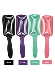 Wide Teeth Arc Massage Comb Anti-static Practical Anti-tangle Salon Styling Comb Non-slip Comfortable Hair Care Comb Hairbrush