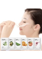 1pc Fruit Aloe Moisturizing Facial Mask Deep Moisturizing Oil-control Skin Rejuvenation Anti-aging Facial Mask Beauty Skin Care