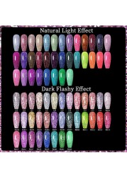 UR Sugar Fluorescent Reflective Gel Holographic Gel Nail Polish Shine Neon Glitter Semi Permanent Soak Off UV LED Nail Gel