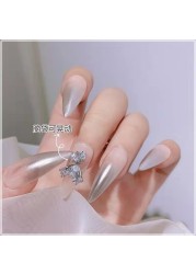 5pcs nail art bear zircon luxury jewelry color retaining full drill head will move metal phototherapy nails