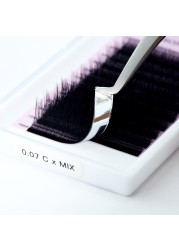 Sung 3D Lashes Premade Volume Fans w Shaped Eyelashes Extension 3 Tip C/D Curl High Quality Idividual Lash