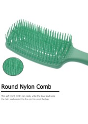 Wide Teeth Arc Massage Comb Anti-static Practical Anti-tangle Salon Styling Comb Non-slip Comfortable Hair Care Hair Brush