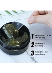 24K Collagen Gold Eye Mask Eye Patch Seaweed Gel Eye Remove Dark Circles Anti Puffiness Anti Aging Moisturizing Eyes Care-60pcs