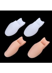 1 Pair Silicone Gel Thumb Bunion Corrector Little Toe Protector Separator Hallux Valgus Finger Straightener Foot Care Relief Pads