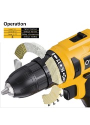 otool sion new electric screwdriver 16.8mah battery 12v 1500v 21v cordless handheld rechargeable keyless screwdriver