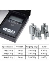 100 جرام 500 جرام x 0.01 جرام عالية الدقة الرقمية مطبخ مقياس مجوهرات الذهب التوازن الوزن جرام LCD جيب ميزان إلكتروني الترجيح