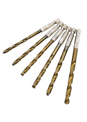 13pcs/lot HSS High Speed ​​Steel Titanium Coated Drill Bit Set 1/4 Hex Shank 1.5-6.5mm