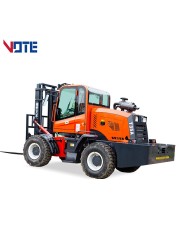 China 4x4 drive off-road forklift four wheels drive all forklift 6M handling equipment applicable warehouse handling