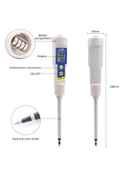 EC-315 Soil Meter 2 in 1 Soil EC and Temperature Meter Waterproof 0 ~ 4.00 mS/cm Multipurpose Conductivity Tester with ATC 50% Off