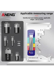 LCD Display Card Type Digital Battery Capacity Tester Universal AAA/AA/Button Cell/9V Batteries Voltage Test Energy Meter