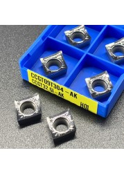 CCGT060202 CCGT060204 CCMT060208 AK HO1 Carbide Insert CCGT09T304 CCGT09T308 CCGT120402 Aluminum Turning CNC Cutting Tool CCGT