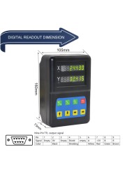Ditron DL50 1Axis/2Axis/3Axis DRO Digital Readout with DRO Linear Glass Scale for Milling Machine Lathe Machine
