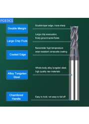 Tungsten Carbide Steel Milling Cutter 2.05 2.15 2.25 2.35 2.45 2.55 2.65 2.75 2.85 2.95 Decimal Point End Mill CNC Mini Tools 4F