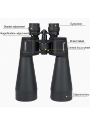 Borwolf 20-60X70 High Magnification Long Range Zoom 60 Times Hunting Telescope Binoculars HD Professional Zoom