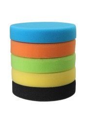 5 Pieces Buffing Pads Set 125mm/5inch Car Foam Drill Pad Polishing Sponge Wheel Set Kit Power Tool Car Polisher Accessories