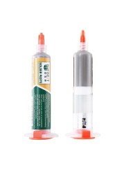 38g BGA Tin Soldering Paste Lead 10cc Syringe Liquid Flux Soldering Tool Medium Temperature Melting Point 183C Tin Soldering Paste