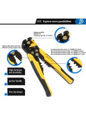 Adjustable Cable Crimping Tool Multifunctional Wire Stripper Mechanism Stripping Crimping Pliers Hand Tool Station