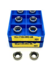 RCGT1204 AK H01 طحن إدراج أدوات قابلة للفهرسة أدوات القطع للألمنيوم باستخدام الحاسب الآلي تحول أداة RCGT 1204 أسنان تقطيع الخشب تحول أدوات