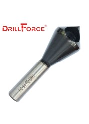 Drillforce Drill Bit Drill Bit HSS M2 M35 Cobalt Deburring 90 Degree Chamfer Hole Type Cutter (2-5 5-10 10-15 15-20mm)