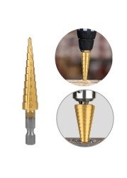 4-20 4-32 HSS High Speed ​​Step Drill Bit Metal Electric Drill Bits Iron Plate Hole Drill Opener Multifunction Cordless