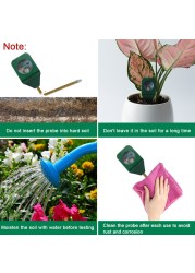 Soil Moisture Sensor Meter Metal Detector Probe Gardening Plant Flower Water Analyzer Testing Instrument Humidity