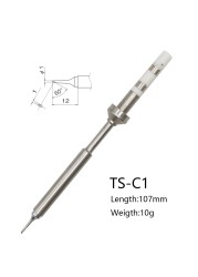 Pine64 TS100 Soldering Iron Tips Replacement Various Models of Pinecil Electric Soldering Iron Tip TS-BC2 TS-C1 TS-KU TS-ILS