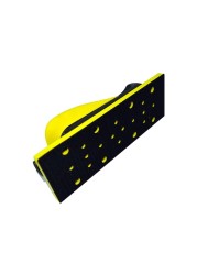 M89B Vacuum Hand Sanding Block 19.8x7cm/7.80x2.76'' Poly Foam Foam Hand Grinding Block Dust-free Multi-hole Hook And Loop Sanding Disc