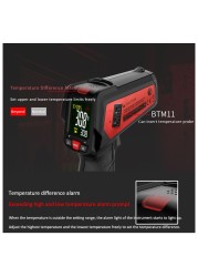 BSIDE BTM11 IR-LCD Digital Infrared Thermometer Color Screen Thermometer -50~580 Non-Contact Laser Thermometer