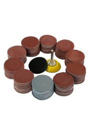 2 inch 50mm sandpaper assortment 60-3000 grit sanding disc set 2 inch ring sanding pad with 3mm shank for polisher cleaner tool