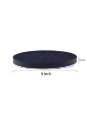 5pcs 5 inch 125mm 8 Holes Interface Hook and Loop Pad Soft Density Sponge Cushion Buffer Support Cushion for Sander Sanding Pad