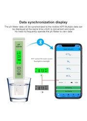 3 in 1 PH/Temperature/Hygrometer Compatible with Bluetooth APP Online ATC Water Quality Tester for Aquarium Swimming Pool