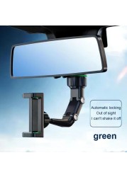 Multifunctional car bracket rearview mirror back seat video shooting kitchen multi-scene use mobile phone holder