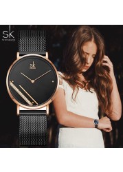 Luxury Women Watches Quartz Watch Female Thin Steel Simple Business Wristwatch Ladies Diamond Dress Watch Women Relogio Feminino