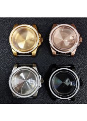 40mm NH35 NH36 Case Sapphire Glass 904L Stainless Steel Watch Bezel Adjustment Fits NH35/NH36/ETA2824 Movement