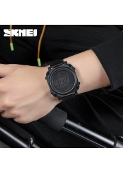 SKMEI 2021 Men's Electronic Watch Fashion Led Date Stopwatch Casual Sports Wristwatch Male Electric Wristwatch Men's Watches 1726