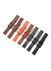 Sexingshow Men Watch Strap Shiny Skin Design Cowhide Watch Strap Genuine Leather Watchband 22mm Bracelet for Men Wrist Band