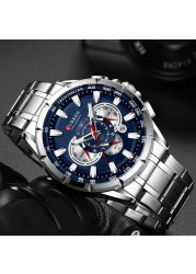 Curren Watches Men Luxury Brand Chronograph Quartz Watch Men Waterproof Sport Wrist Watch Men Stainless Steel Male Clock