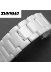 High quality ceramic bracelet for GC watches, ceramic serrated bracelet, fashion