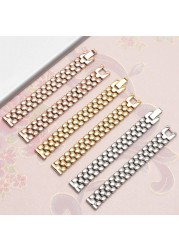 New Steel Band Watch Strap 6mm 8mm 10mm 12mm 14mm 16mm Small Size Watchband Watch Strap for Fossil/CK Women's Chain Bracelet