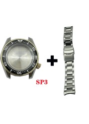 Watch modified parts solid 42mm sterile stainless steel SPB185/187 style watch case and bracelet suitable for NH35/36 movement