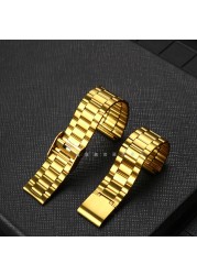 Luxury Steel Watch Band For Casio A158 / A159 / A168 /A169/B650 /AQ230/ 700 Classic Die Small Square Silver 18mm