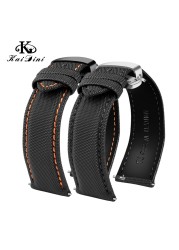 Nylon fiber waterproof watch with white male 20 21 22 23 24mm handmade canvas watchband army sport watch nylon watchband strap