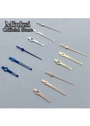 Miuksi Silver Rose Gold Blue Watch Hands Green Luminous Hands Fit NH35 NH36 ETA 2824 2836 Miyota 8215 8205 DG2813 3804 Movement