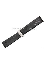 Breathable Wrist Straps, Elastic, With Stainless Steel Deployment Buckle, For Swimming, 22mm, 24mm